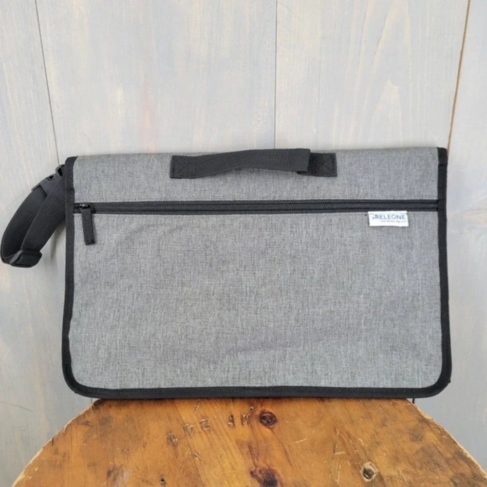 Releone Portable Changing Pad Baby‎ OS Gray Foldable Travel Clutch